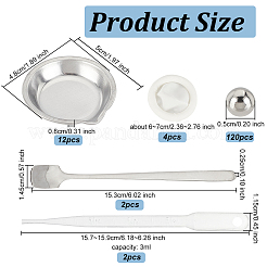2 Sets Stainless Steel Palette&nbsp;DIY-OC0009-85