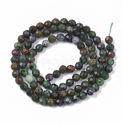 Natural Ruby Zoisite Beads Strands&nbsp;G-S361-4mm-003