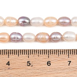Three Color Natural Cultured Freshwater Pearl Beads Strands&nbsp;PA-CBAFEE8-04A