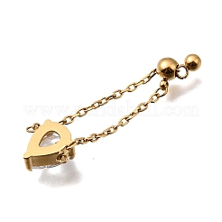 304 Stainless Steel Pave Cubic Zirconia Adjustable Chain Rings&nbsp;RJEW-P189-01A-G