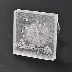 Clear Acrylic Soap Stamps&nbsp;DIY-XCP0003-55
