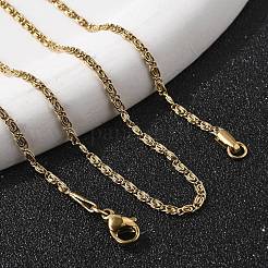 304 Stainless Steel Lumachina Chain Necklaces&nbsp;NJEW-F248-17A-G