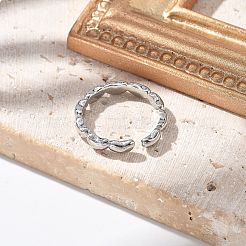 Brass Open Cuff Rings for Women&nbsp;LS-RJEW-U032-04G