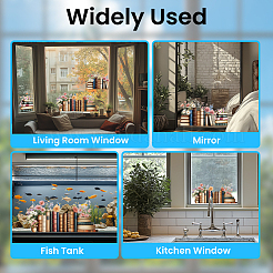 Waterproof PVC Colored Laser Stained Window Film Static Stickers&nbsp;DIY-WH0613-055