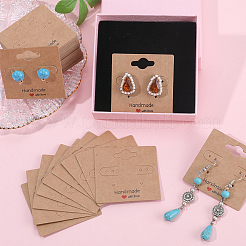 100Pcs Paper Ear Stud Display Card Holders&nbsp;CDIS-SP0001-06