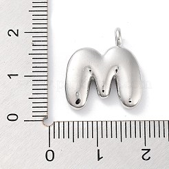 Rack Plating Brass Balloon Letter Pendants&nbsp;X-KK-C050-01P-M