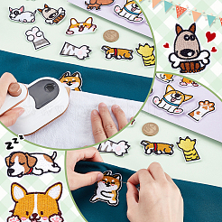 23Pcs Polyester Clothing Patches&nbsp;PATC-WH0022-57