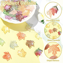 90Pcs 9 Colors Baking Paint Transparent Glass Pendants&nbsp;DGLA-CJ0001-05