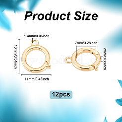 12Pcs Brass Fold Over Clasps&nbsp;KK-UN0005-14