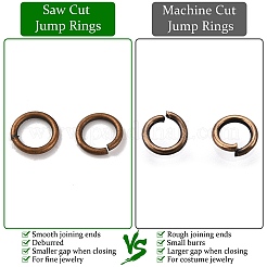 Brass Saw Cut Open Jump Rings&nbsp;LS-KK-G514-01A-R