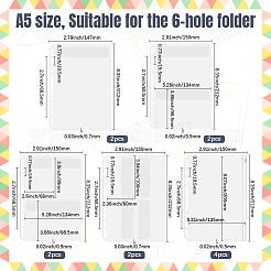 12Pcs 5 Styles PVC Storage Bag with Pencil Chain Case&nbsp;DIY-SP0004-60F