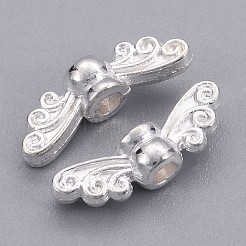 Tibetan Style Alloy Fairy Wing Beads&nbsp;X-TIBEB-6007-S-FF