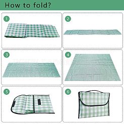 Portable Tartan Patern Non Woven Picnic Mat&nbsp;JX572B-01