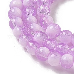 Crackle Glass Beads Strands&nbsp;LS-GLAA-U001-4mm-04