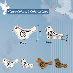 80pcs Tibetan Style Alloy Beads&nbsp;FIND-GO0001-66