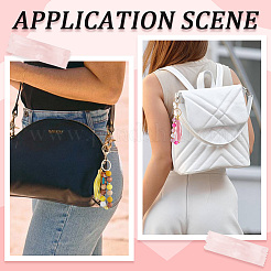 DIY Faux Suede Tasse Keychain Making Kits&nbsp;DIY-SP0002-43G