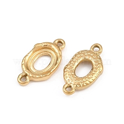 304 Stainless Steel Connector Cabochon Settings&nbsp;STAS-L303-29G