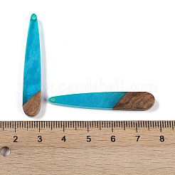 Resin & Wood Pendants&nbsp;WOOD-F015-01G