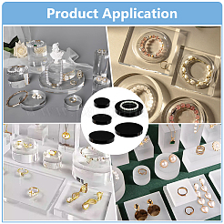 4Pcs 4 Styles Acrylic Display Pedestals for Cosmetic&nbsp;ODIS-BC0001-25B