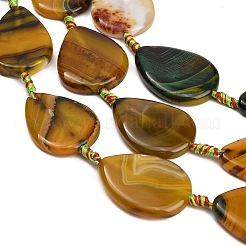 Natural Banded Agate/Striped Agate Beads Strands&nbsp;GG-CBAE0EB-01A-08