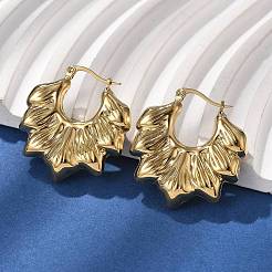 304 Stainless Steel Hoop Earrings&nbsp;EJEW-V016-11G-01