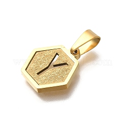 304 Stainless Steel Charms&nbsp;LS-STAS-H227-01G-Y