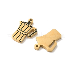 304 Stainless Steel Enamel Pendants&nbsp;STAS-I351-02G