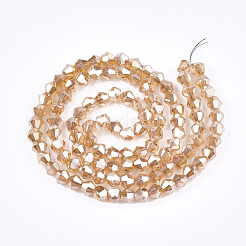 Electroplate Glass Bead Strands&nbsp;EGLA-R094-4mm-12