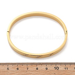 304 Stainless Steel Rhinestone Bangles for Women&nbsp;BJEW-Z092-16G