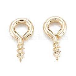 Brass Screw Eye Pin Peg Bails&nbsp;LS-KK-D063-03G