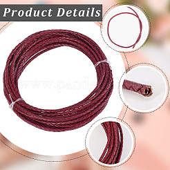 5 Yards Braided Leather Cord&nbsp;WL-CL0001-02C