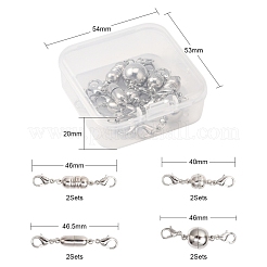 8Set 4 Style Brass Magnetic Clasps Converter&nbsp;KK-YW0001-37