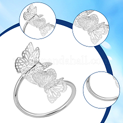 Butterfly Iron Napkin Rings&nbsp;AJEW-WH20070-109S