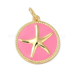 Rack Plating Brass Enamel Pendants&nbsp;KK-B092-19G
