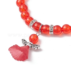 Transparent Plastic Beaded Stretch Bracelets for Children&nbsp;BJEW-JB11507-03