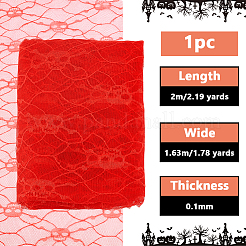 Halloween Theme Polyester Lace Fabric&nbsp;DIY-WH0699-75D-1