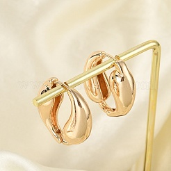 Brass Hoop Earrings for Women&nbsp;EJEW-U041-09G