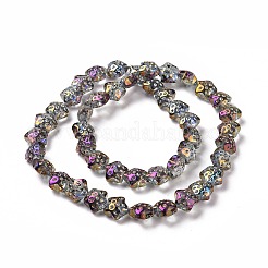 Transparent Electroplate Glass Beads Strands&nbsp;LS-GLAA-C025-01G