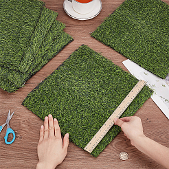 Square Plastic Artificial Moss&nbsp;DJEW-WH0015-142