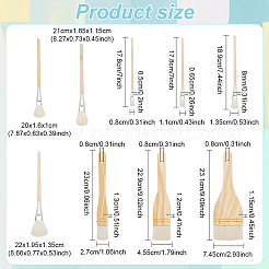 9Pcs 9 Styles Ceramic Glaze Brush&nbsp;DIY-BC0012-92
