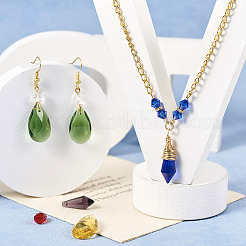 30Pcs 15 Styles Transparent Glass Pendants&nbsp;GLAA-TA0001-34