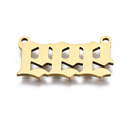 201 Stainless Steel Pendant Links&nbsp;STAS-S110-115G-09