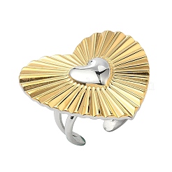 304 Stainless Steel Cuff Open Rings&nbsp;RJEW-P180-01A
