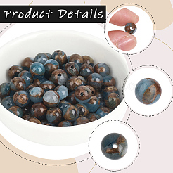 80Pcs Natural Chalcedony Beads Strands&nbsp;G-PA0002-36B