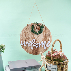 Wooden Pendant Decorations&nbsp;AJEW-GF0002-34