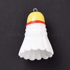 Sport Ball Theme Opaque Resin Pendants&nbsp;RESI-F039-01G