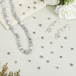 400Pcs 10 Styles Tibetan Style Alloy Spacer Beads&nbsp;TIBEB-PA0001-06