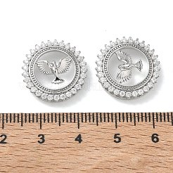 SHEGRACE Brass Clear Cubic Zirconia Pendants&nbsp;XGRQ3K640-565P