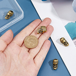4Pcs Brass Beads&nbsp;KK-FH0008-10AG