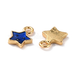Brass Enamel Pendants&nbsp;KK-P207-015G-RS